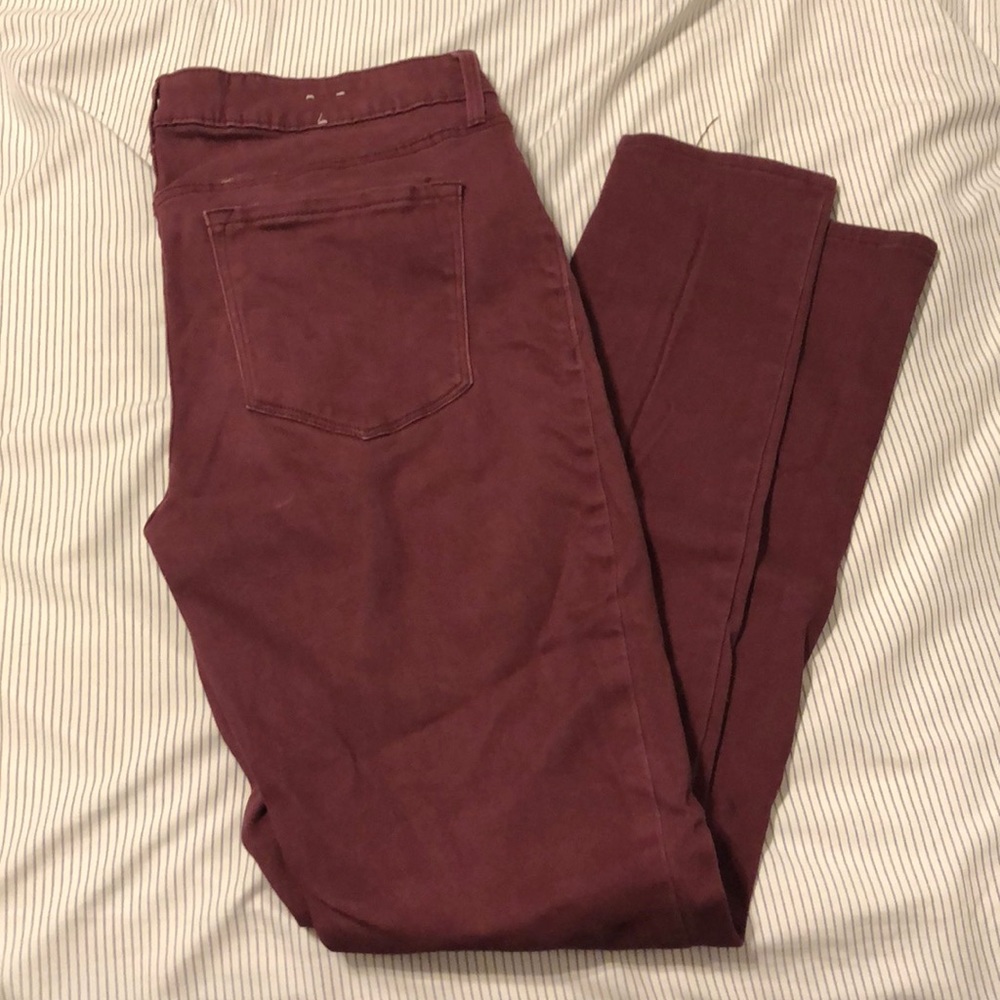 Maroon Jeans